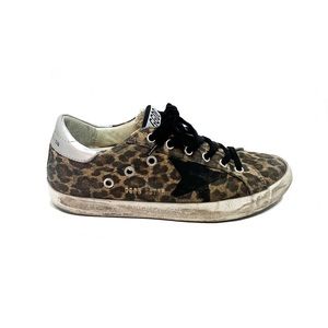 GOLDEN GOOSE LEOPARD SUPERSTAR SNEAKERS 37